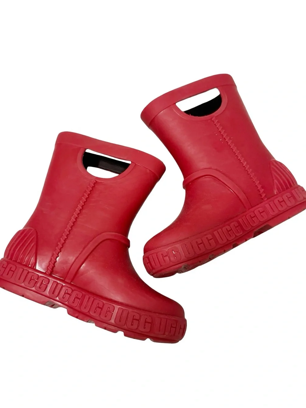 UGG Drizlita Mid-Calf Waterproof Rain Boots Samba Red Toddler Girl 8